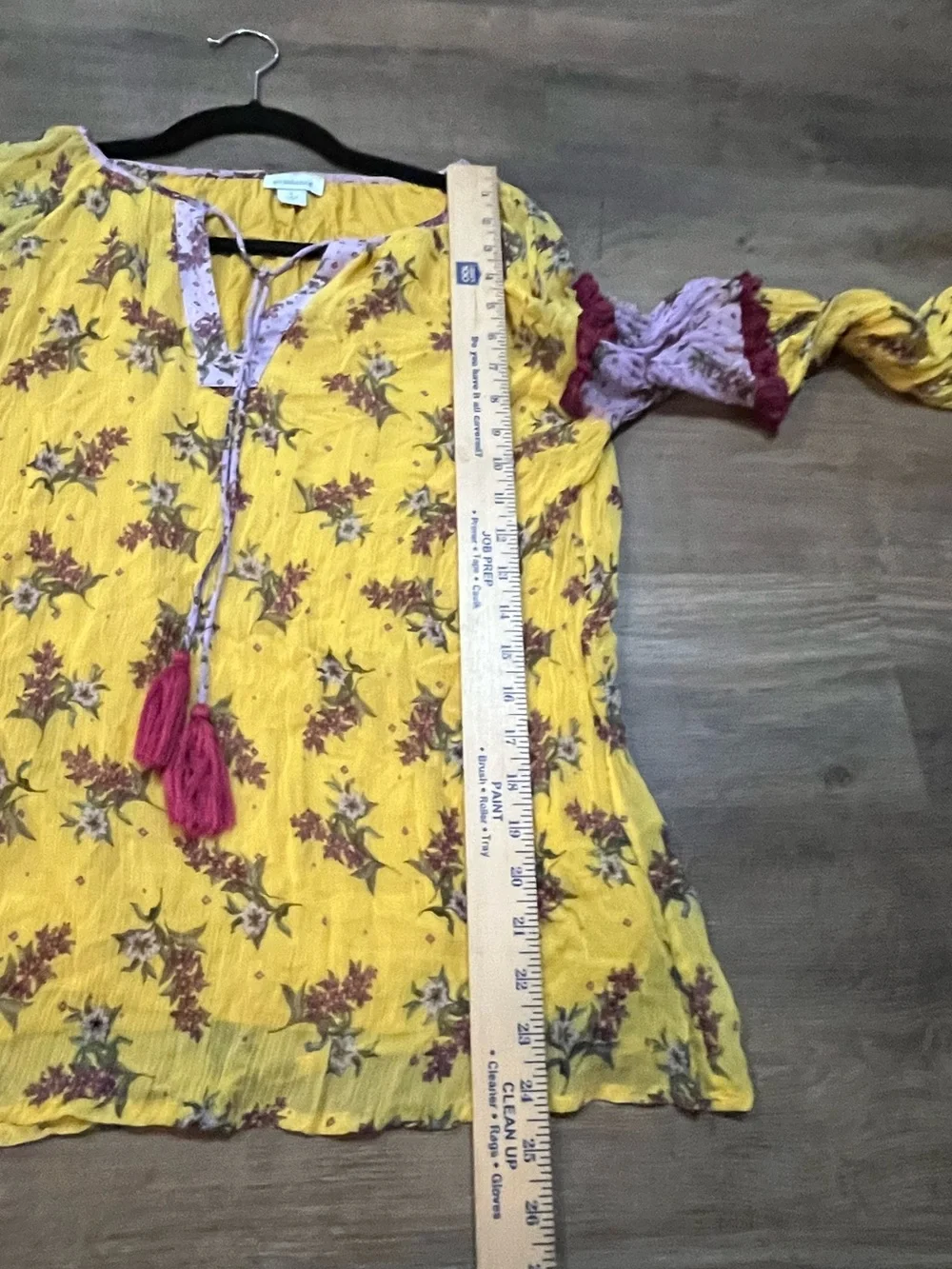 Sundance Floral Dreams Blouse | Small | Boho Sheer Floral Top - Picture 8 of 8